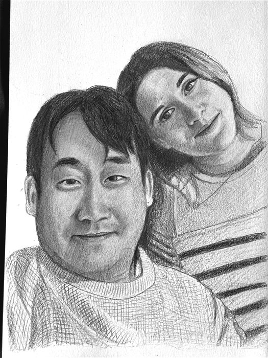 Desene in creion Portrete la Comanda