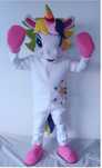 Costume Cosplay Mascote Unicorn delux versiune incredibil de frumos
