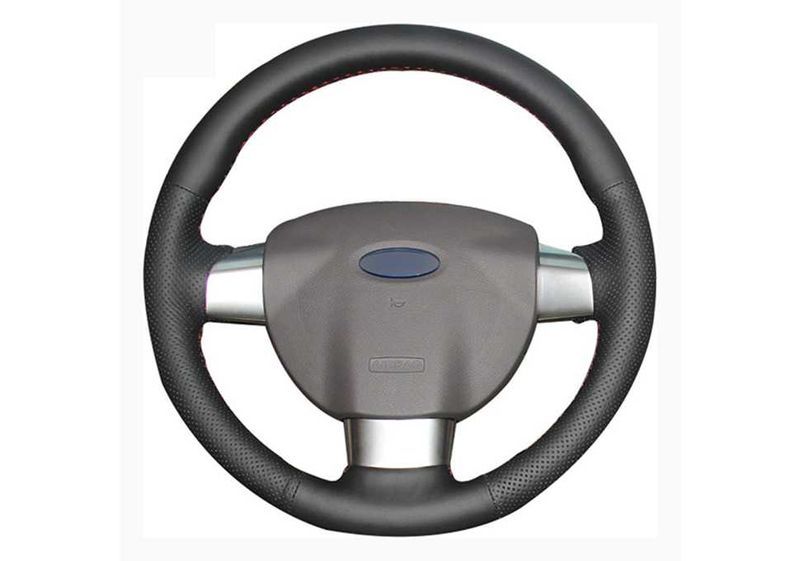 Кожен калъф за волан шиещ, Ford Focus 2, 2005-2011 г.