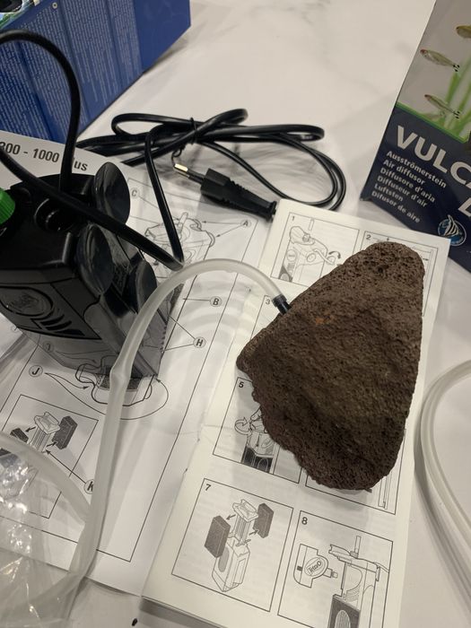 Пакет от иновативен вътрешен филтър и естествен оксидатор за аквариум