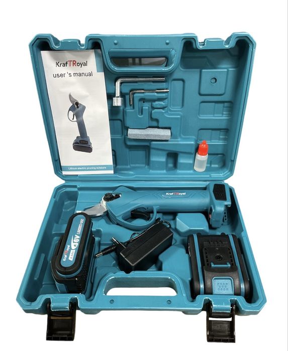 Безчеткова Лозарска Ножица 36V, 8Ah / с 2 батерии, 33 мм. стоманен нож