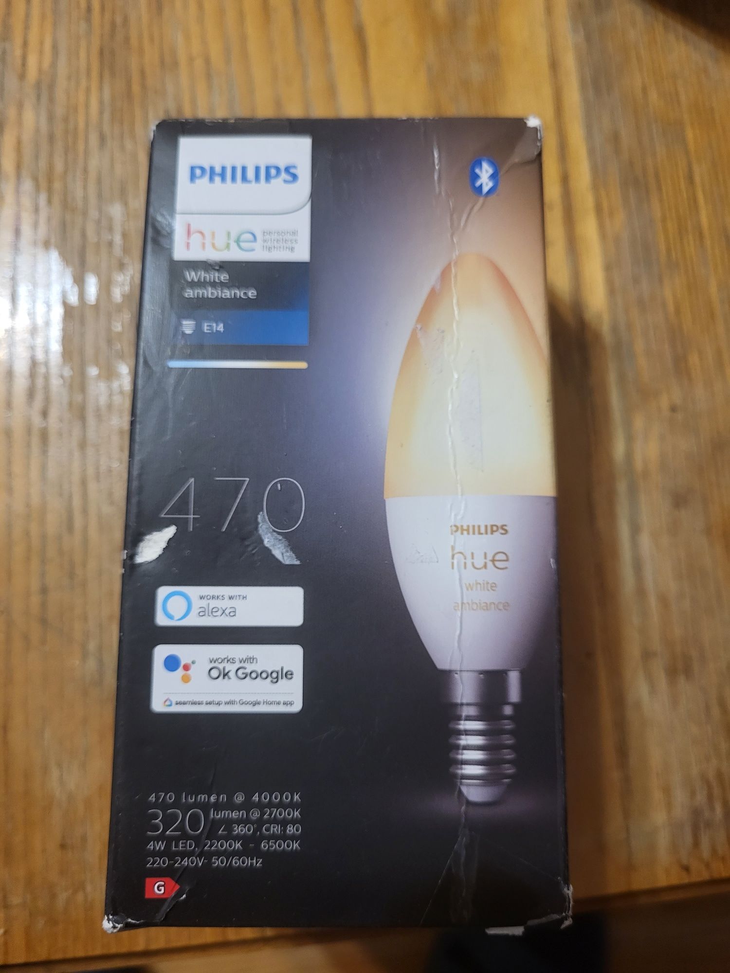 Vand bec philips hue e 14