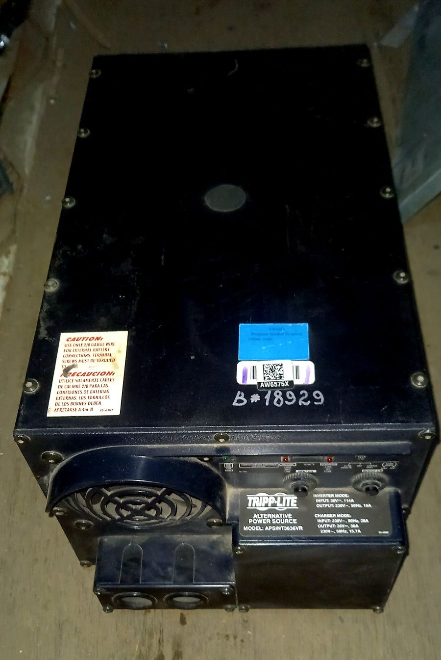 Инвертор Tripp Lite APSINT3636VR