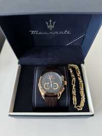 Мъжки часовник, гривна и ръкавели Maserati