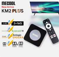 SmartBox.Mecool KM2 plus- 2/16гб.android11.Youtube+IPTV 5000 Каналла.ю