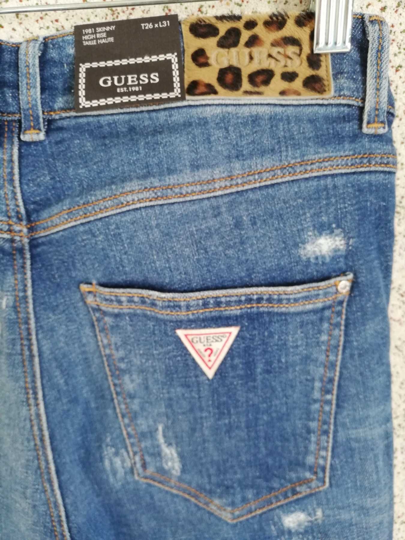Дамски дънки с висока талия Guess 1981