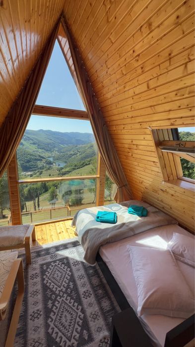Cabana de inchiriat A-frame SkyDeck Cabin