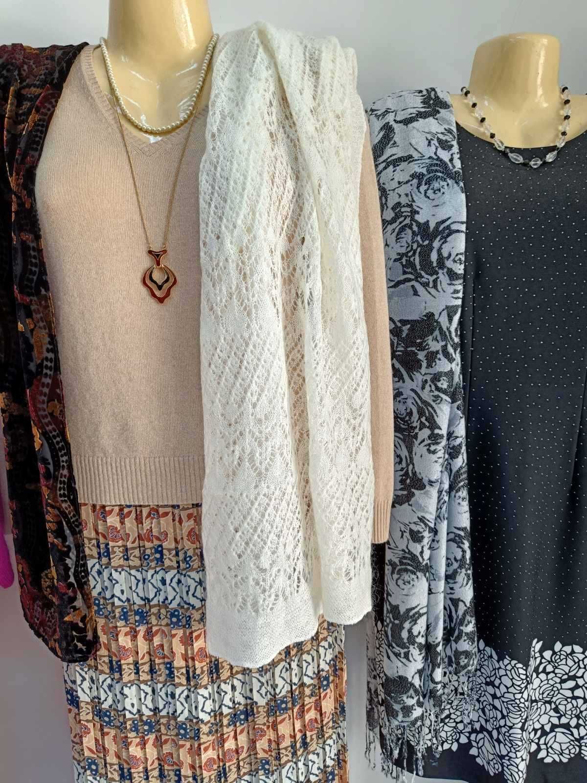 Дамски шалове - 100 % естествена коприна и зимни шалове-ръчно плетиво