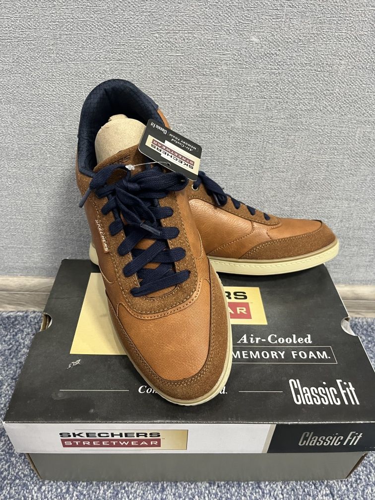 Новые кроссовки туфли оксфорды Skechers, размер 41.,5-42, оригинал из