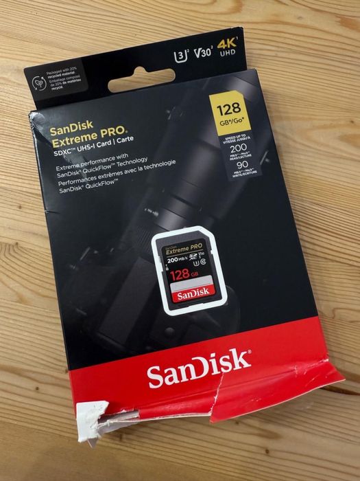 Карта памяти SanDisk Extreme Pro UHS-I V30 SDSDXXD-128-GN4IN 128 Γ6