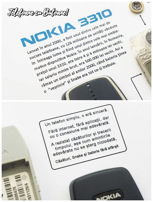 Tablou Nokia 3310 - Înramez si Nokia 6310i Nokia 6700 Nokia 8800