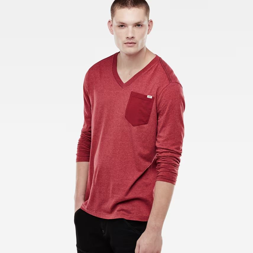 Оригинална НОВА блуза G-star Raw Riban M , L мъжка червена фланела