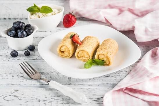 Домашние блинчики с творогом на заказ