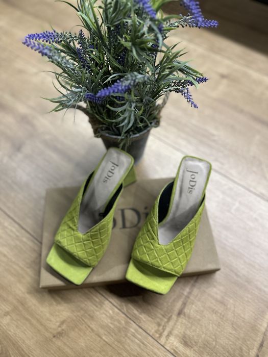 Trieste Lime - saboti piele naturala