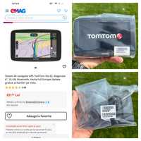 Sistem de navigatie GPS TomTom Via 62, diagonala 6", 16 GB, bluetooth
