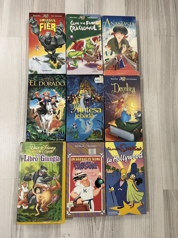 Colectie Casete(59]VHS,Tom&Jerry,Scooby Doo,Looney Tunes + alte desene