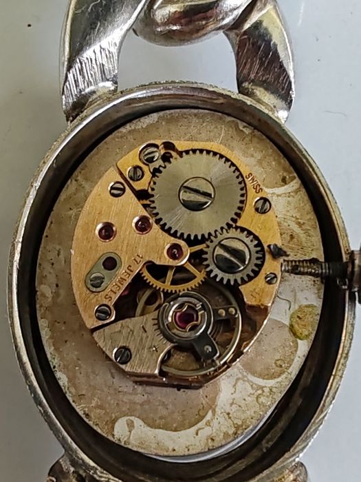 Ceas Pringeps Argint Mecanic - Funcționează excelent!