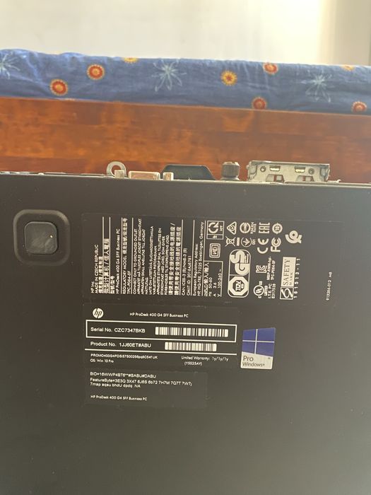 SH HP ProDesk 400 G4 SFF, Quad Core i5-7500, 16 GB RAM