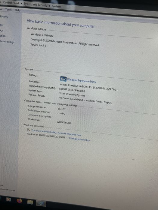 Unitate pc i5-3470 8GB Ram GPU 1GB