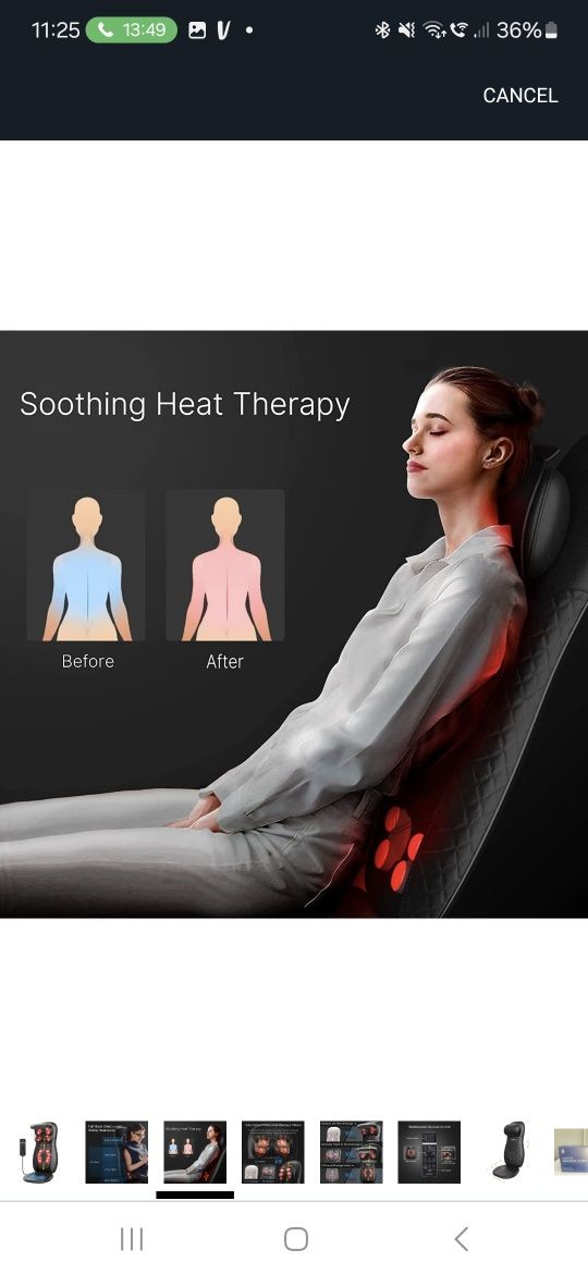 RENPHO Back Massager with Heat