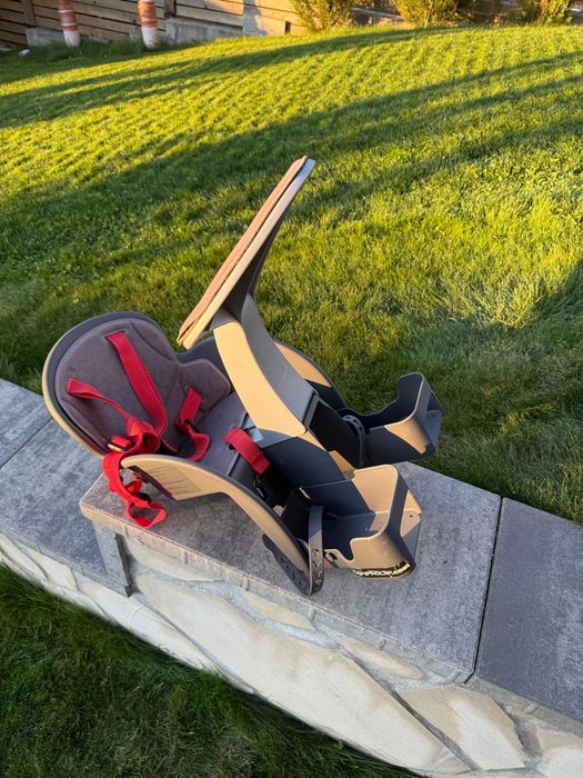 Scaun bicicleta copii, Pozitie montare Centru, 15 Kg, WeeRide, Gri