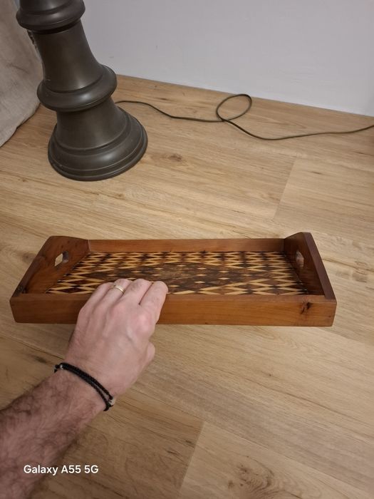 Accesoriu decorațiune vintage colectie lemn Maroc 1970