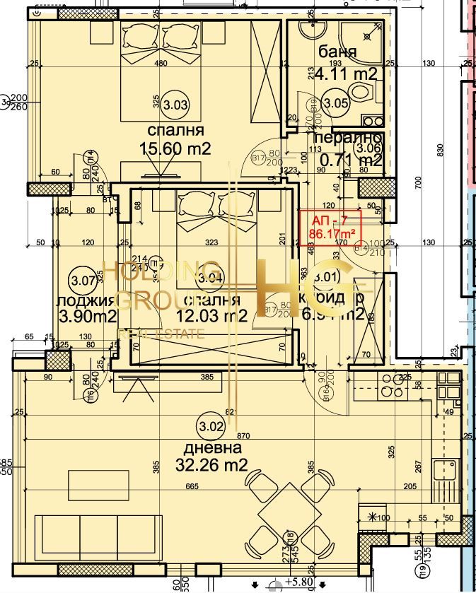 Продава се Тристаен апартамент в Варна, Бриз - 103 кв.м за 2007 €/кв.м - Снимка #5
