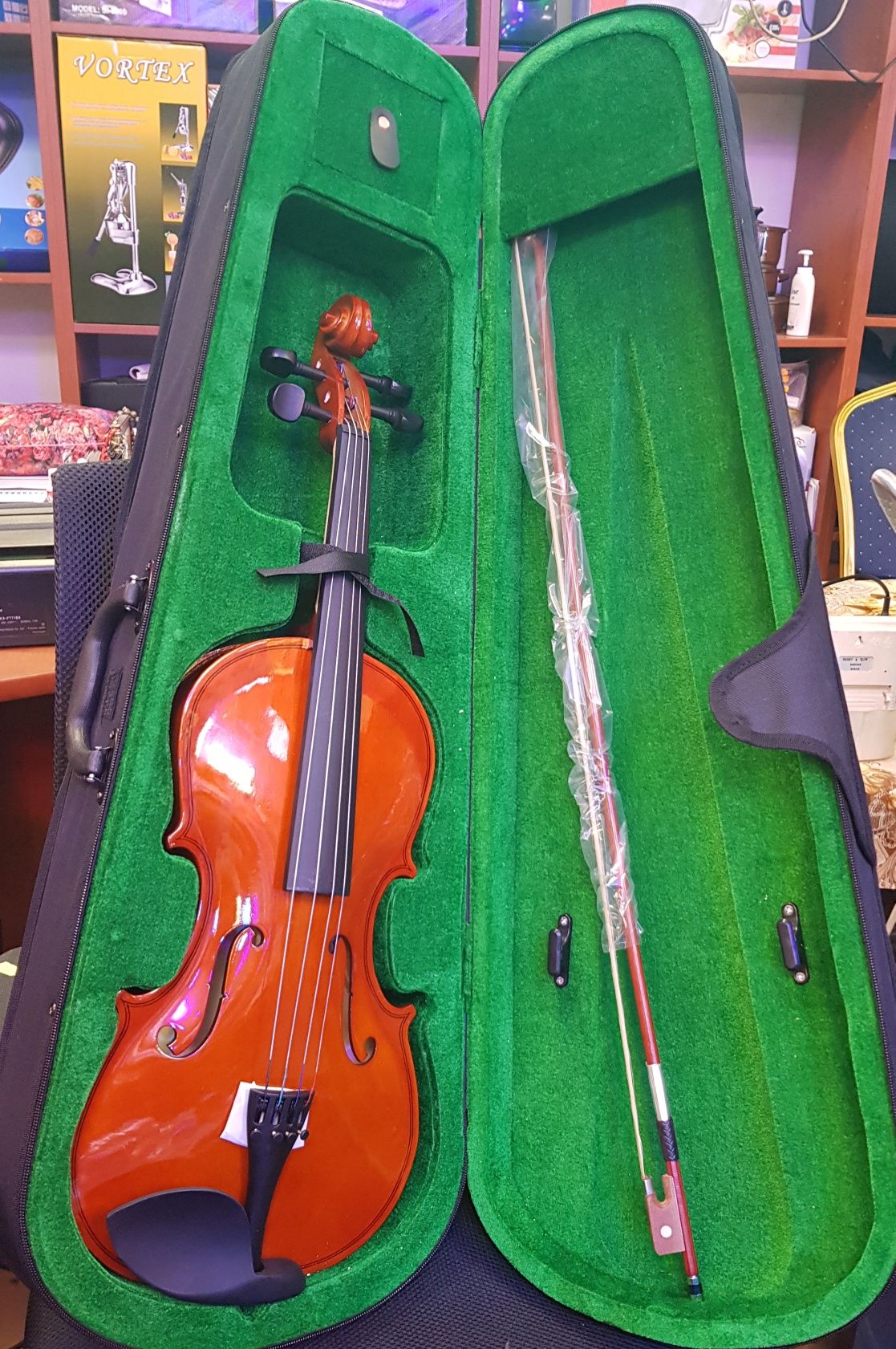 Viola vioara clasica din lemn 65 cm husa transport NOU