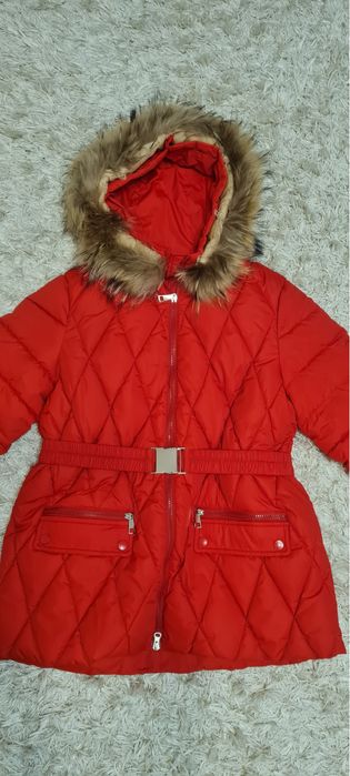 Salopeta costum schi rosu damă cu pantalon marimea L