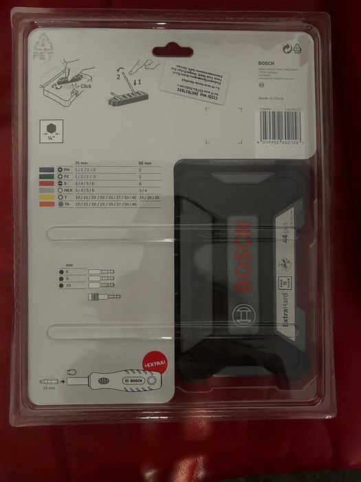 BOSCH - Set 45 accesorii pentru insurubat Bosch, biti, adaptor bit