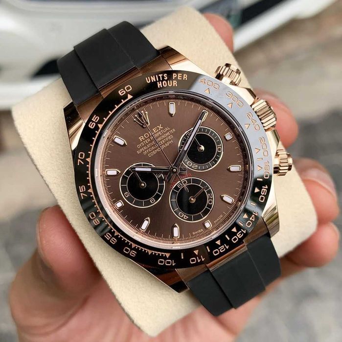 rolex daytona rubber choholat dial