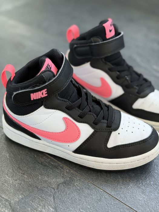Adidasi Nike Court Borough 2 alb roz fete