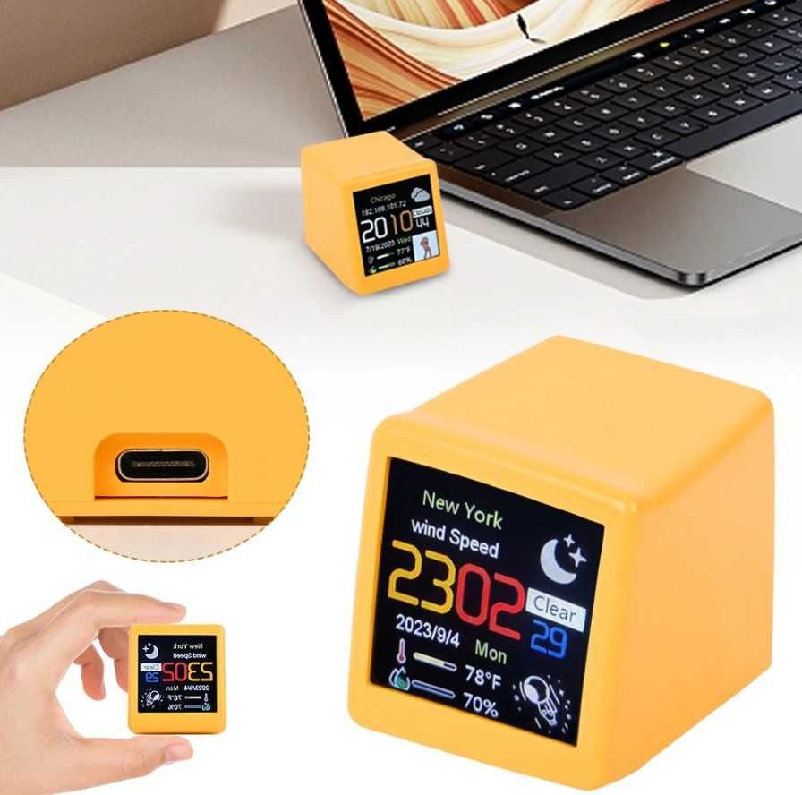 Statie Meteo Inteligenta , Wifi, Afisaj Digital, Galben sau alb