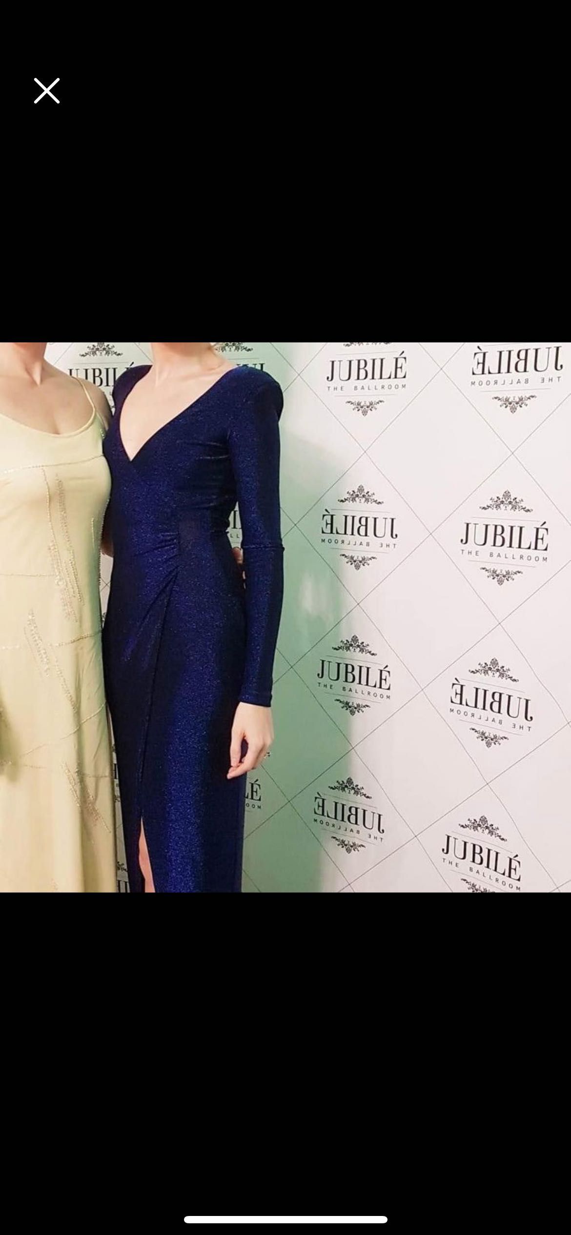 Rochie elegantă albastru electric