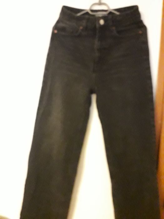 Сиви дънки с висока талия HM 34