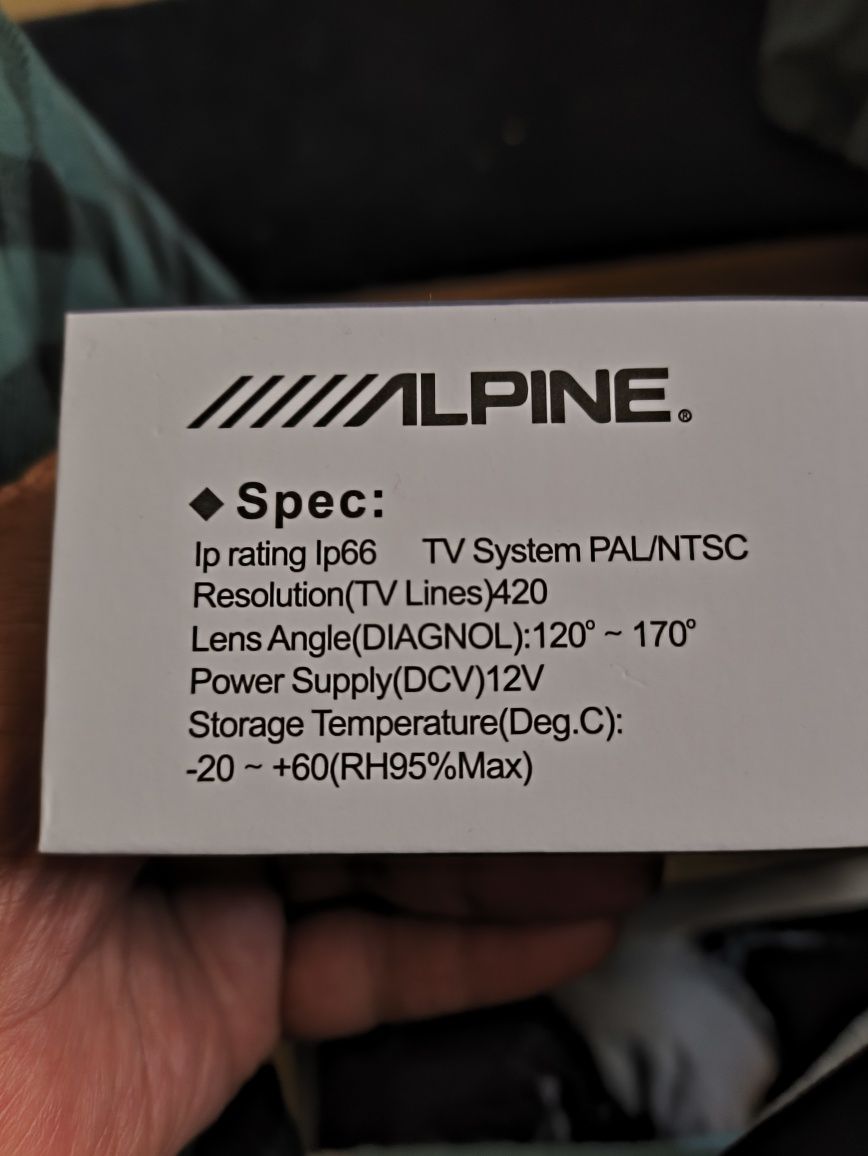 Продается камера заднего вида Alpine для мониторов автомобилей ,новая.