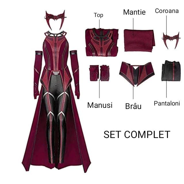 Costum complet Wanda Maximoff - Scarlett Witch