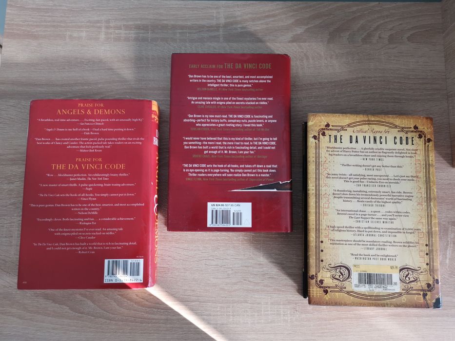 Dan Brown Angels and Demons The Da Vinci Code The Lost Symbol Trilogy
