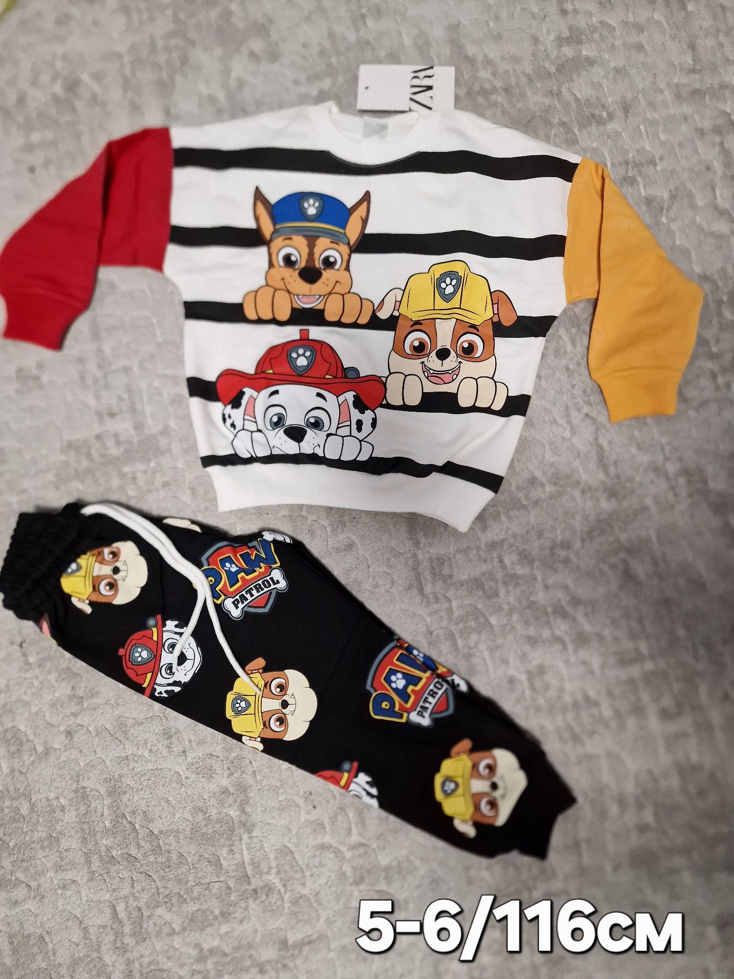 Детски екип комплект за момче Зара Zara за 1,2,3,4,5,6години Мики маус
