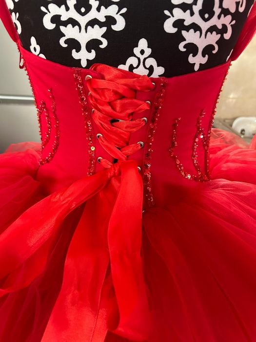 Rochie Nașa Roșie Marian Bulbuc