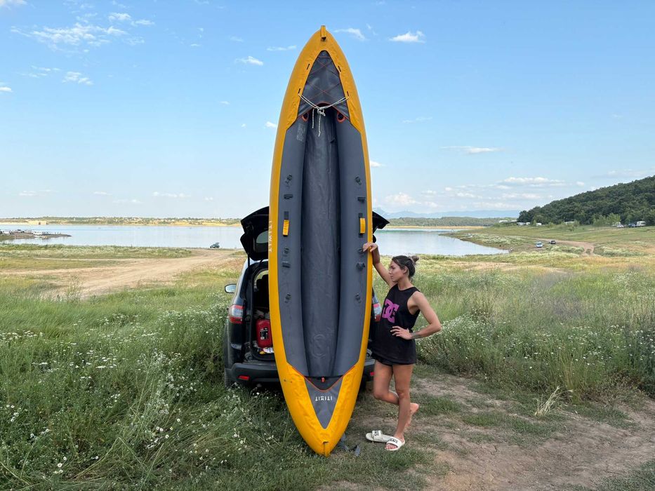 Надуваем каяк ITIWIT/TRIBORD 100, двуместен