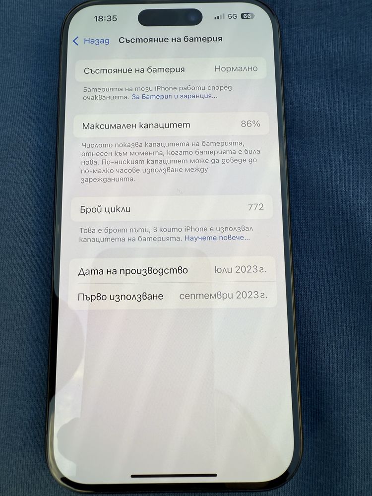Iphone 15 PRO 256 GB