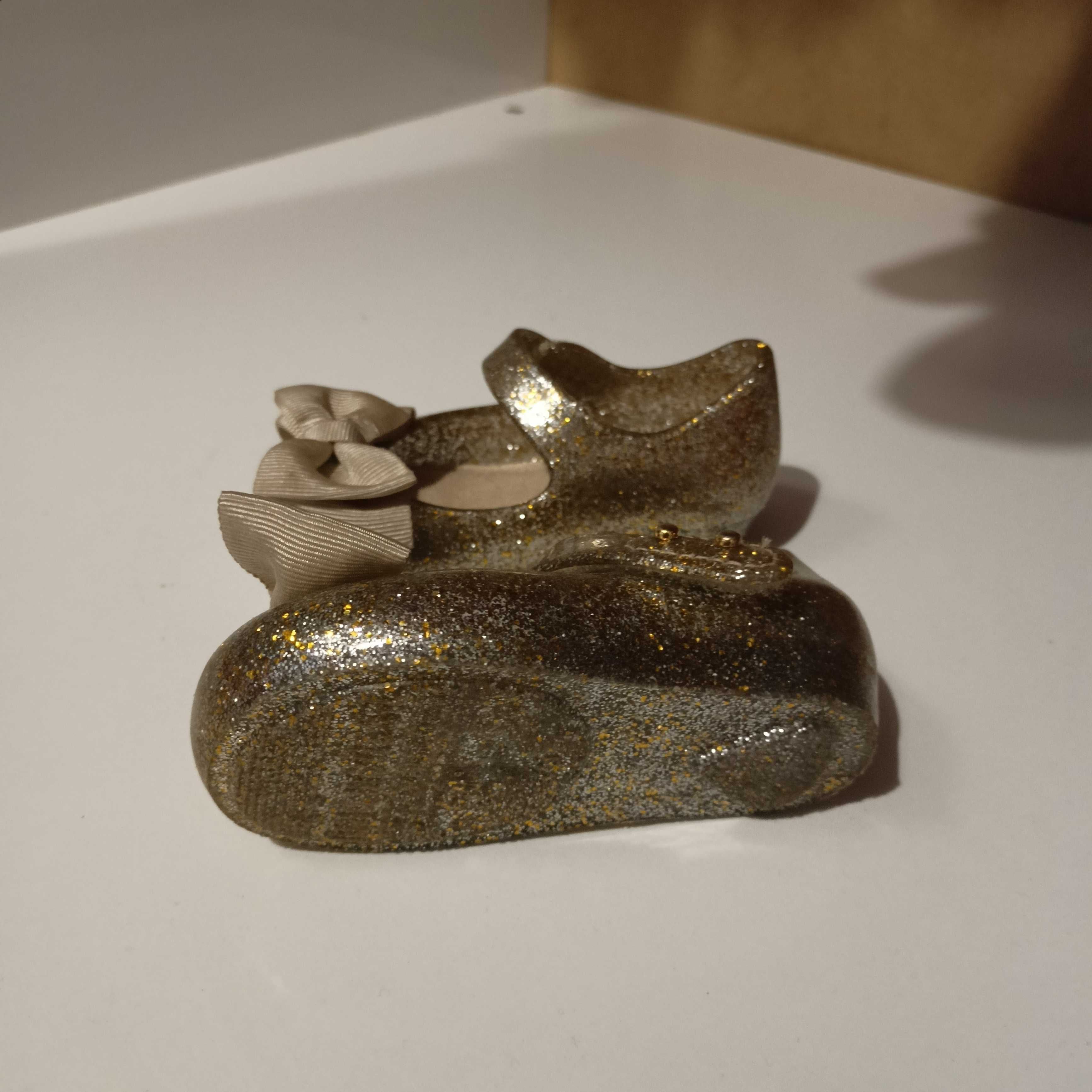 mini melissa детски официални обувки златно