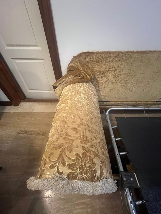 Canapea extensibilă + fotoliu stil baroc (Chippendale) lemn masiv,noi