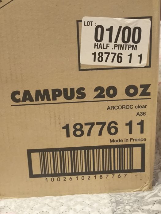 Set 35 pahare Arcoroc Campus Franța