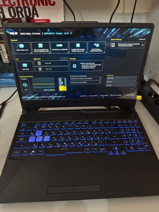 Игровой ноутбук Asus Tuf gaming