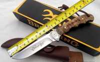 Нов Ловен нож на Браунинг Browning с инкрустация и кожена кания