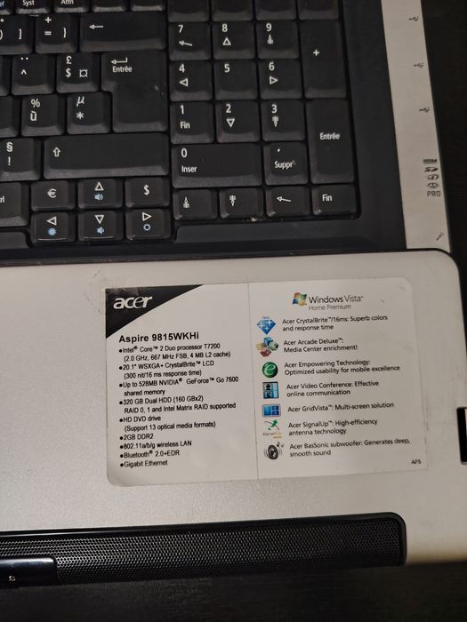Foarte rar - Acer Aspire 9815 WKHi