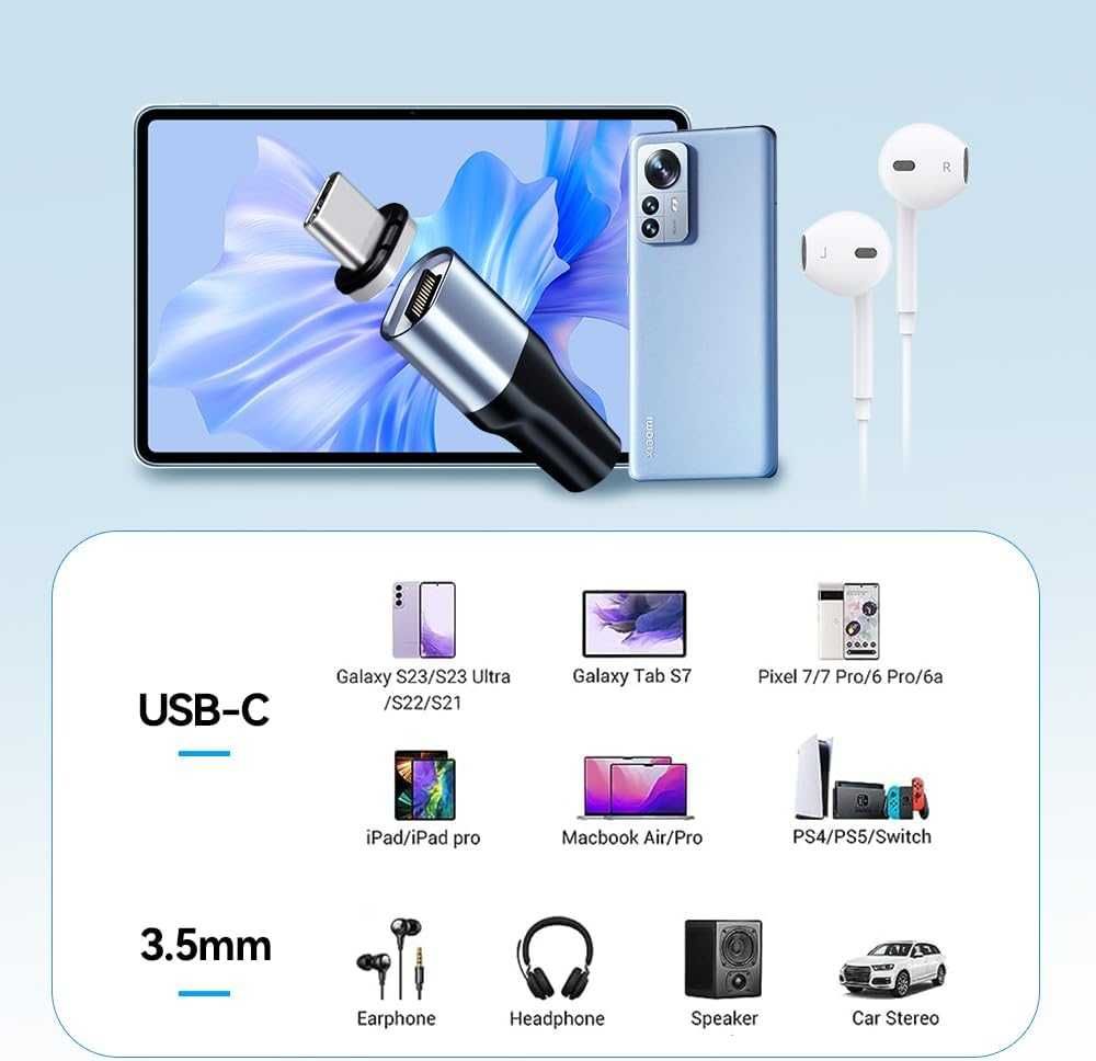 Продава USB C to 3.5mm Audio Magnetic Adapter 2бр.