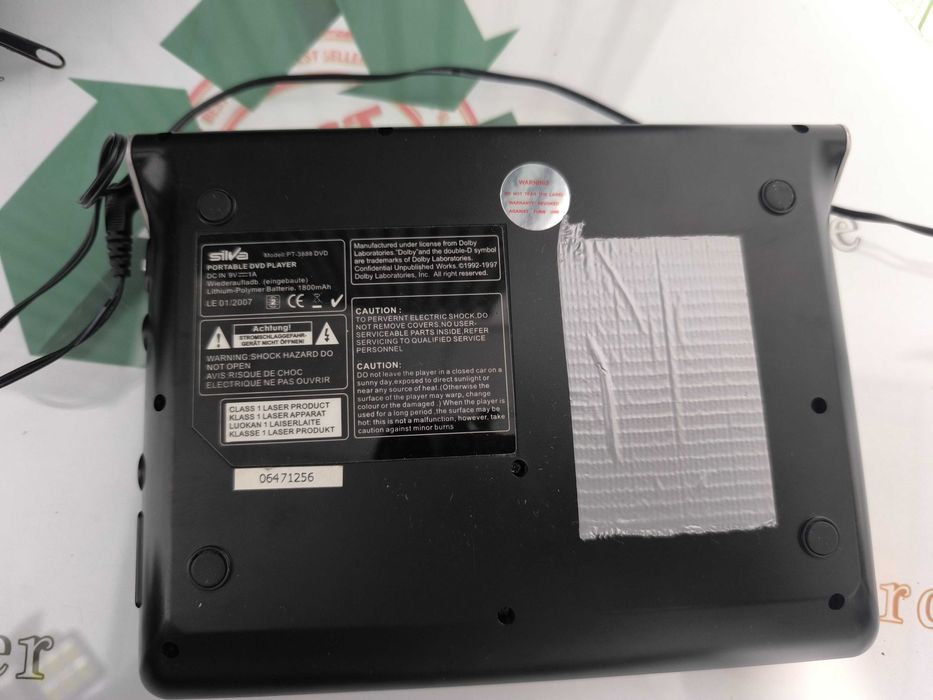 DVD Player Portabil Silva PT-3888 - 7" TFT-LCD, DivX